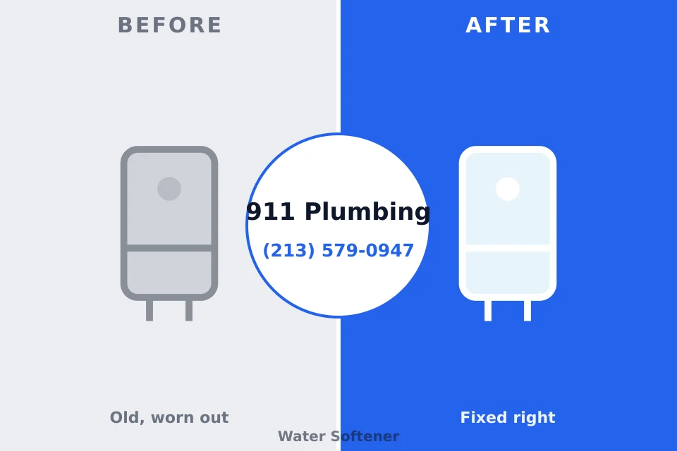 Before and after: plumbing repair Mission Hills, KS